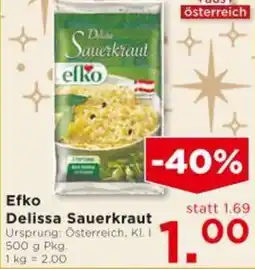 Unimarkt Efko Delissa Sauerkraut Angebot