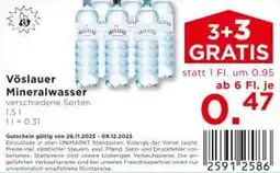 Unimarkt Vöslauer Mineralwasser Angebot