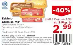 Unimarkt Eskimo Cremissimo Angebot