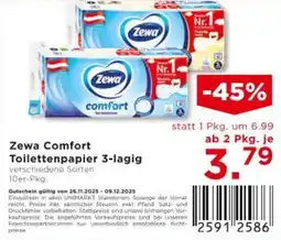 Unimarkt Zewa Comfort Toilettenpapier Angebot