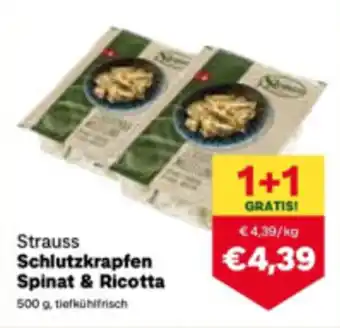 MPreis Strauss Schlutzkrapfen Spinat & Ricotta Angebot