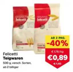 MPreis Felicetti Teigwaren Angebot