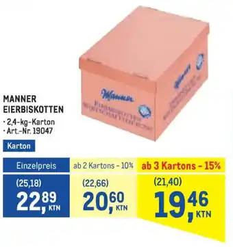Manner eierbiskotten