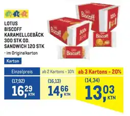 Metro Lotus biscoff karamellgebäck Angebot