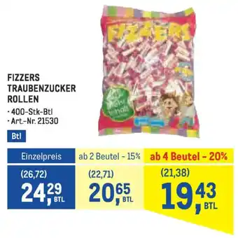 Fizzers traubenzucker rollen