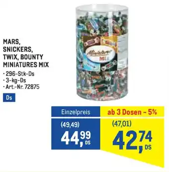 Mars, snickers, twix, bounty miniatures mix