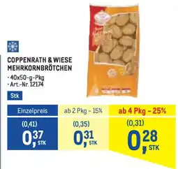Metro Coppenrath & wiese mehrkornbrötchen Angebot