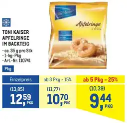 Metro Toni kaiser apfelringe im backteig Angebot