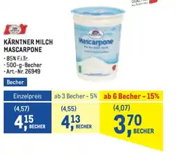 Metro Kärntner milch mascarpone Angebot