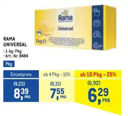 Metro Rama Universal Angebot