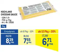 Metro Hochland cheddar sauce Angebot