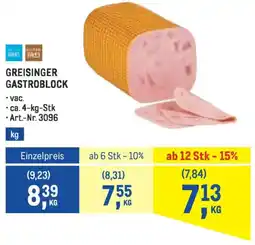 Metro Greisinger Gastroblock Angebot