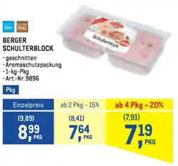Metro Berger schulterblock Angebot