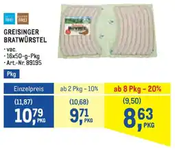 Metro Greisinger Bratwurstel Angebot