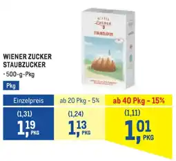 Metro Wiener zucker staubzucker Angebot