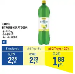 Metro Rauch zitronensaft Angebot