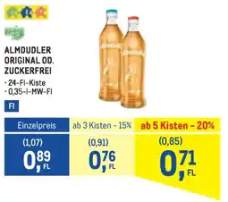 Metro Almdudler original od. zuckerfrei Angebot