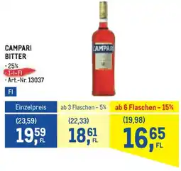 Metro Campari bitter Angebot
