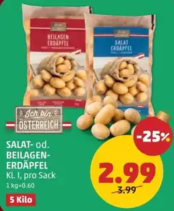 PENNY Salat- od. beilagen- erdäpfel Angebot