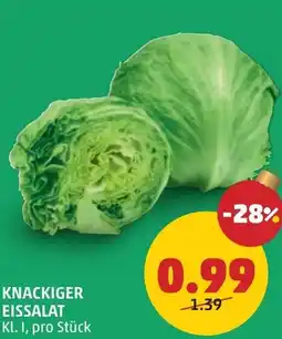 PENNY Knackiger eissalat Angebot