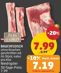 PENNY Bauchfleisch Angebot