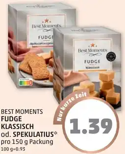 PENNY Best moments fudge klassisch od. spekulatius Angebot