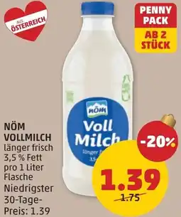 PENNY Nöm vollmilch Angebot