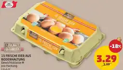 PENNY 15 frische eier aus bodenhaltung Angebot