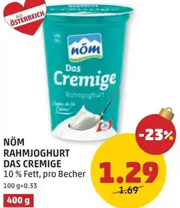 PENNY Nöm rahmjoghurt das cremige Angebot