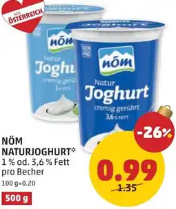 PENNY Nöm naturjoghurt Angebot
