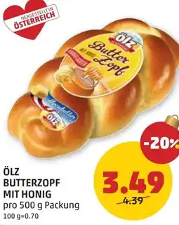 PENNY Ölz butterzopf mit honig Angebot