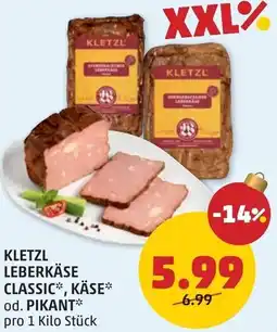 PENNY Kletzl leberkäse classic käse Angebot