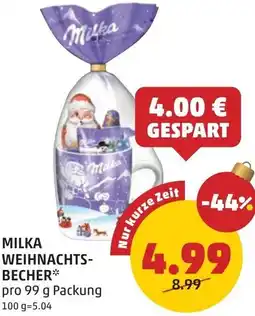 PENNY Milka weihnachts- becher Angebot
