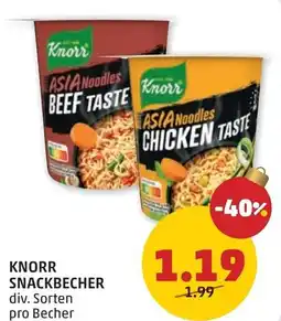 PENNY Knorr snackbecher div. sorten pro becher Angebot