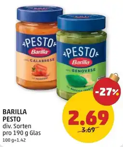 PENNY Barilla pesto div. sorten Angebot