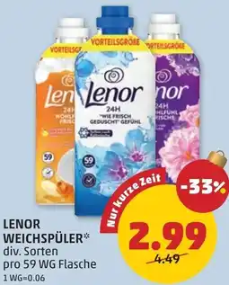 PENNY Lenor weichspüler div. sorten Angebot