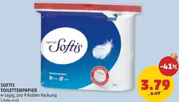 PENNY Softis Toilettenpapier Angebot
