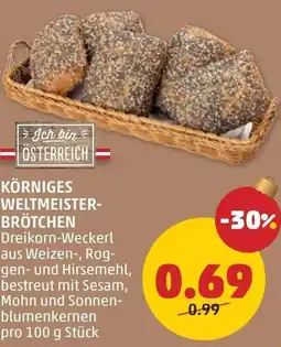 PENNY Körniges weltmeister- brötchen Angebot