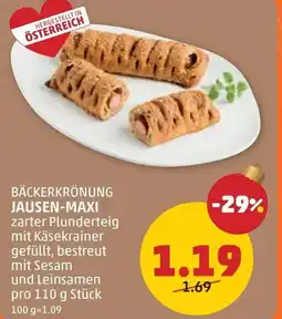 PENNY Bäckerkrönung jausen-maxi Angebot