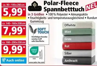 Norma Polar-Fleece Spannbetttuch Angebot