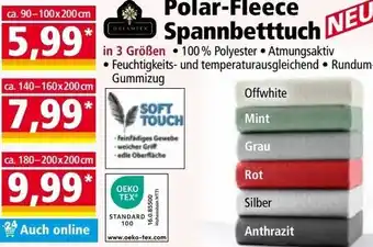 Norma Polar-Fleece Spannbetttuch Angebot