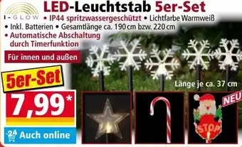 Norma LED-Leuchtstab 5er-Set Angebot
