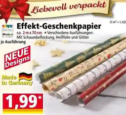 Norma Effekt-Geschenkpapier Angebot
