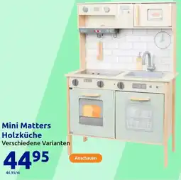 Action Mini Matters Holzküche Angebot