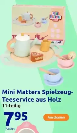 Action Mini Matters Spielzeug- Teeservice aus Holz Angebot