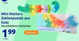 Action Mini Matters Zahlenpuzzle aus Holz Angebot
