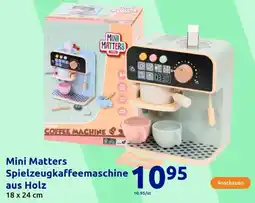 Action Mini Matters Spielzeugkaffeemaschine aus Holz Angebot