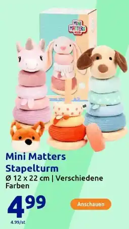 Action Mini Matters Stapelturm Angebot