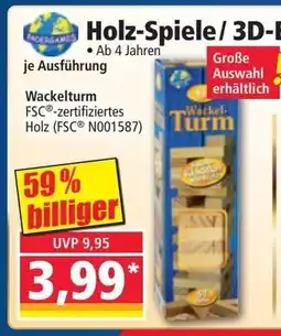 Norma Holz-Spiele/3D-Effect-Puzzle Angebot