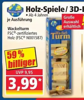 Norma Holz-Spiele/3D-Effect-Puzzle Angebot